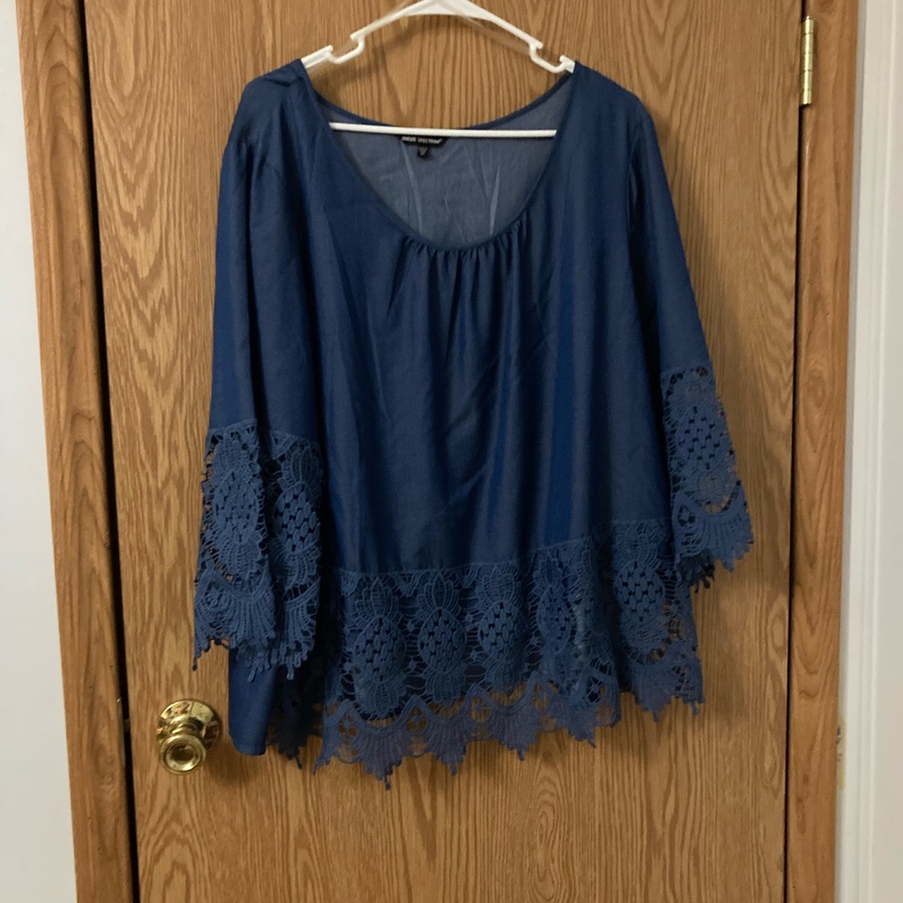 Denim style blouse